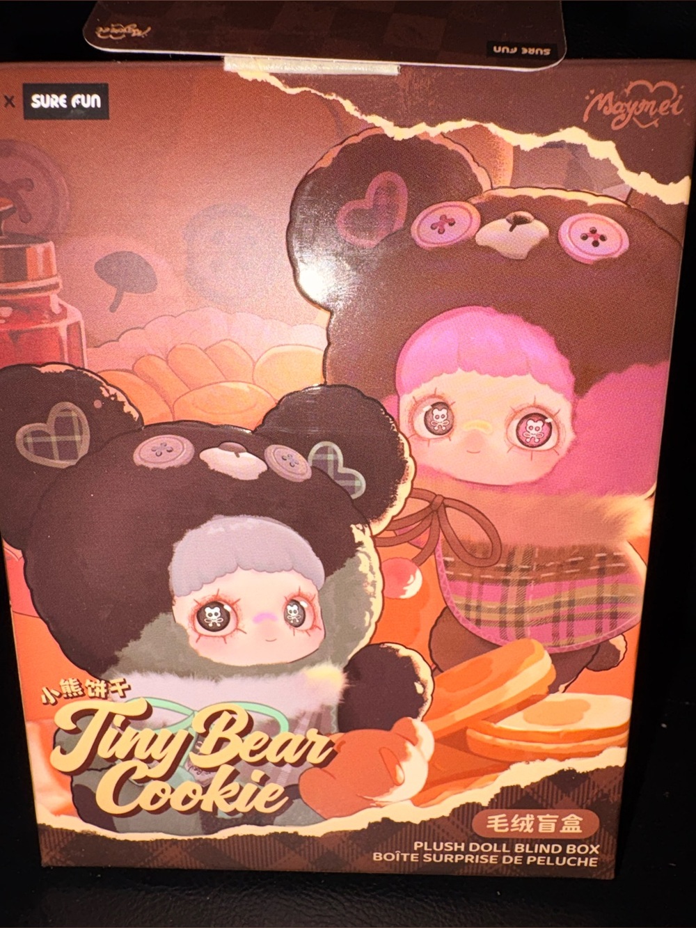Tiny Bear Cookie Plush Blind Box - (cantaloupe cherry) bag sealed maymei